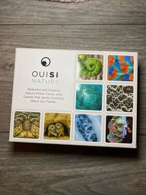 NIB OUISI NATURE Photo Card Game - Multicolor Nature Images